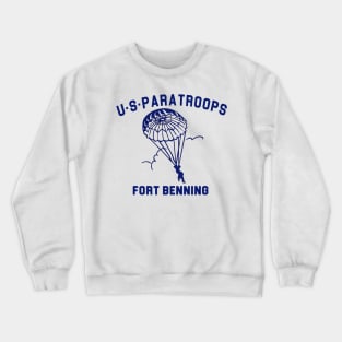 US Paratroops Paratroopers Fort Benning WWII Crewneck Sweatshirt